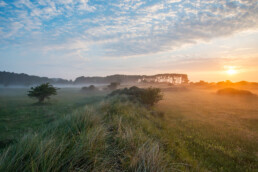 Zonsopkomst boven de graslanden van De Bleek in het duin bij Egmond-Binnen | © Ronald van Wijk Fotografie