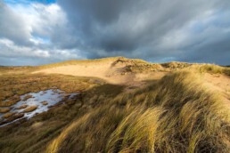 In de Duivelshoek ligt een prachtig paraboolduin. In de winter loopt de vallei vol met water | © Ronald van Wijk Fotografie